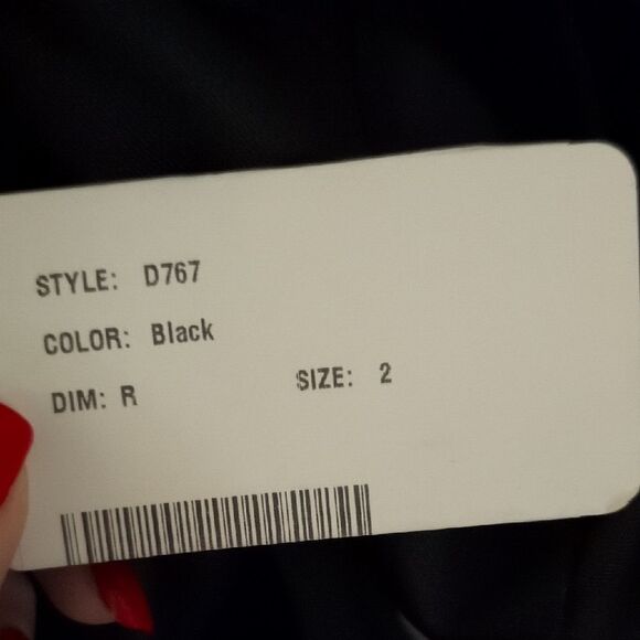 NWT Alfred Sung Cap Sleeve Pleated Skirt Dress Pockets Black Maxi Dress Size 2 - Picture 6 of 13